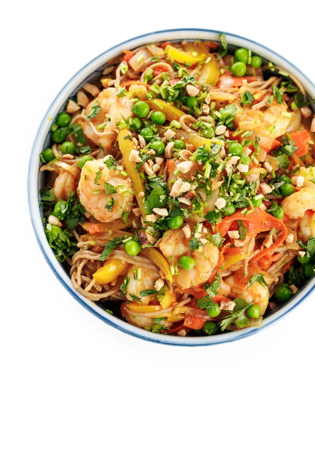 Peanut Sauce Shrimp Soba Noodles