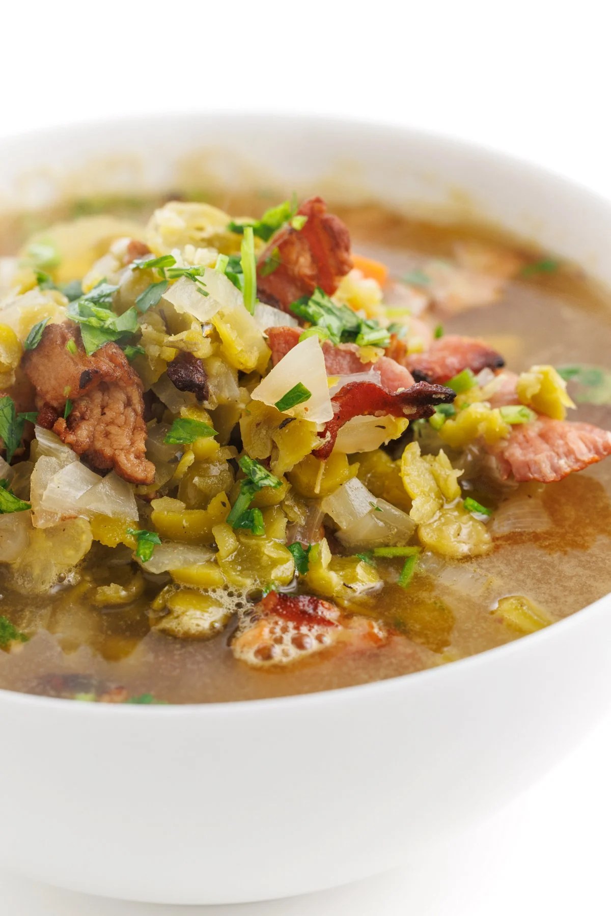 Slow Cooker Split Pea and Bacon Soup