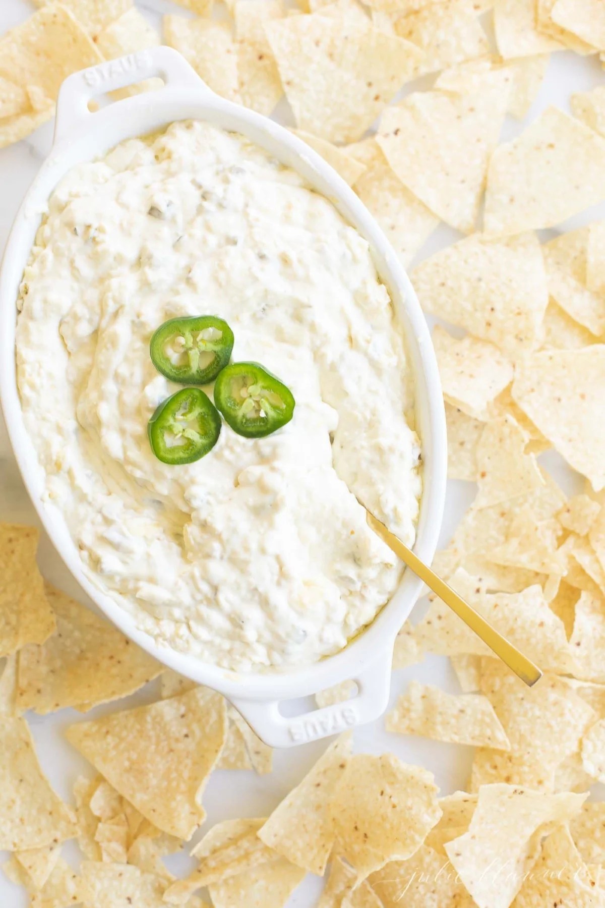 “Indulge in the Creamy Jalapeño Dip by Julie Blanner”